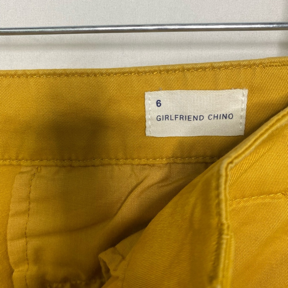 Gap chino pants, Size 6 ,Yellow Mustard color - Picture 5 of 7